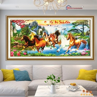Tranh đính đá ABC mã đáo thành công 1m50 x 75cm