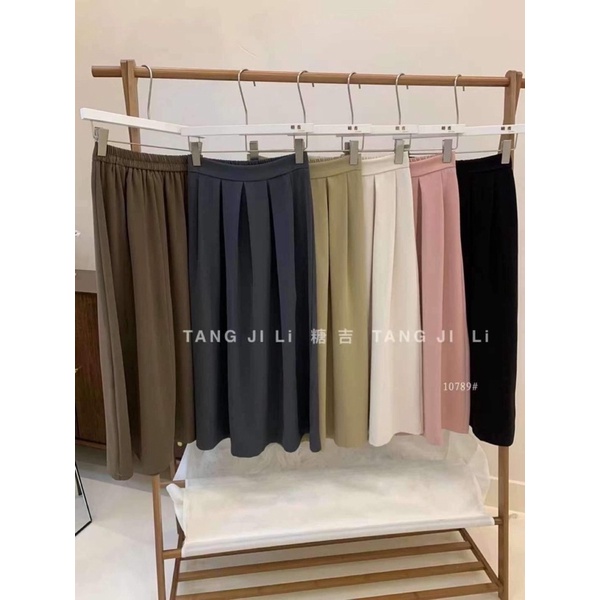 10789 CHÂN VÁY XẾP LY DÀI NHIỀU MÀU