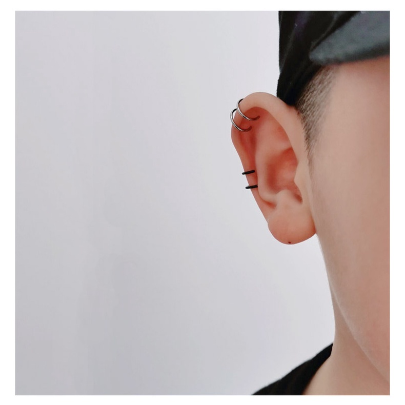 Khuyên Kẹp Tai / Môi / Kẹp Môi Hình Chữ U Bằng Thép Titan Phong Cách Punk Thanh Lịch