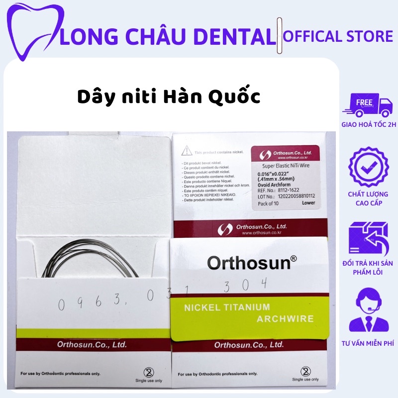 Dây niti Hàn Quốc Orthosun dây cung chỉnh nha