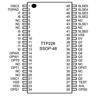 IC cảm ứng chạm TTP226-809SN IC Touch Screen Controller SSOP-28