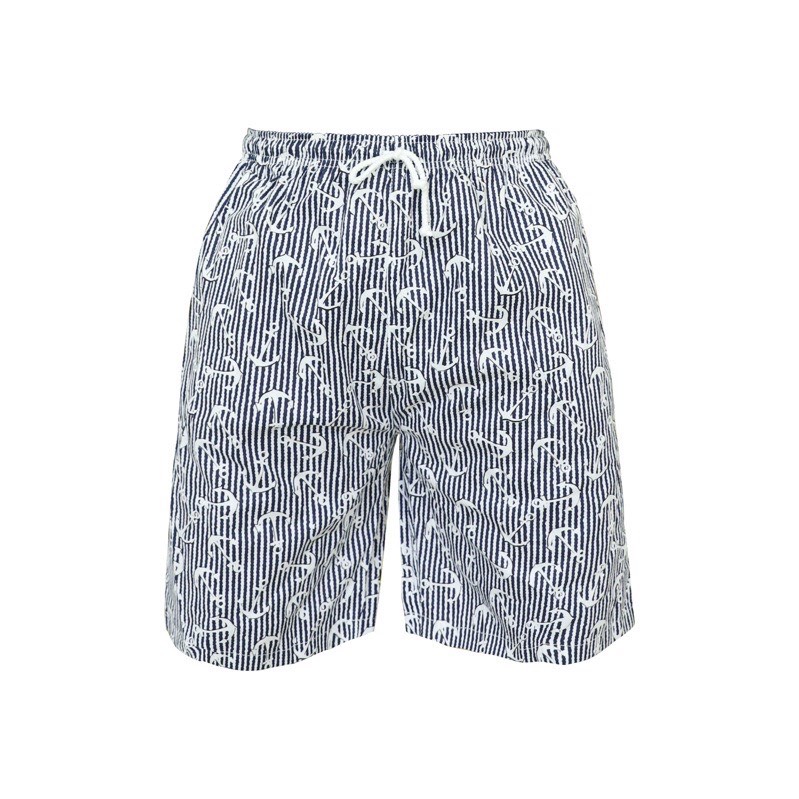 Quần short nam lưng thun cotton mặc ở nhà thoáng mát - Hometex chính hãng