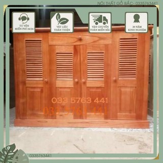 Tủ để giày dép gỗ xoan ta - ảnh thật kèm video shop chụp