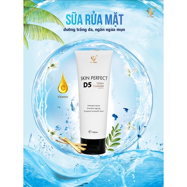 D5 sữa rửa mặt Topwhite