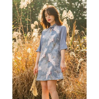 ORDER - Đầm sườn xám dáng suông ( Có ảnh thật )