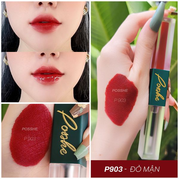 Son Posshe mẫu mới chính hãng, 2 đầu siêu lì, nhẹ môi, ko chì