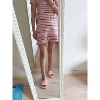 ORDER Đầm len kẻ ngang ulzzang