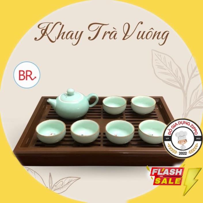 Bộ Ấm Trà Chén Ngọc 3D Hình Cá cao cấp Tặng kèm Khay trà Việt Nhật, Bộ ấm chén in họa tiết hình cá nổi đẹp mắt –Br 00619