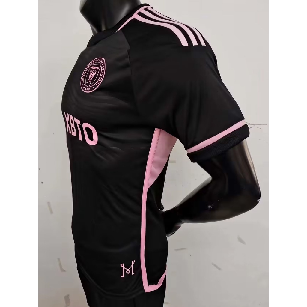 Áo Thun Bóng Đá Tay Ngắn Màu Đen Miami away 2324