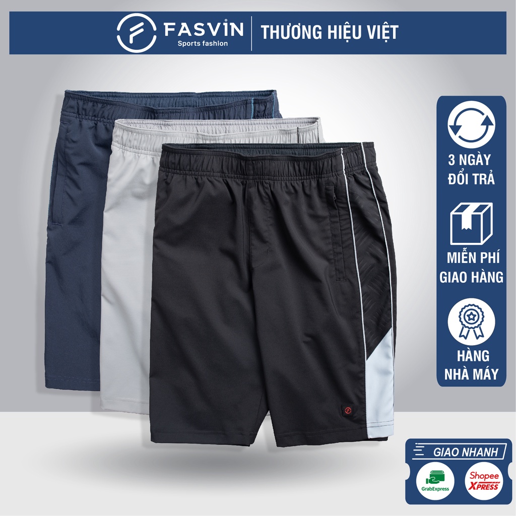 Quần short thể thao nam Fasvin T23558.SG thiết kế mạnh mẽ khoẻ khoắn năng động thoải mái vận động