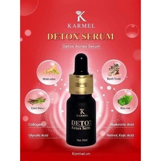 Detox KARMEL serum giảm mụn mờ thâm-karmel Detox acnes 10ml mỹ phẩm giảm thâm mụn