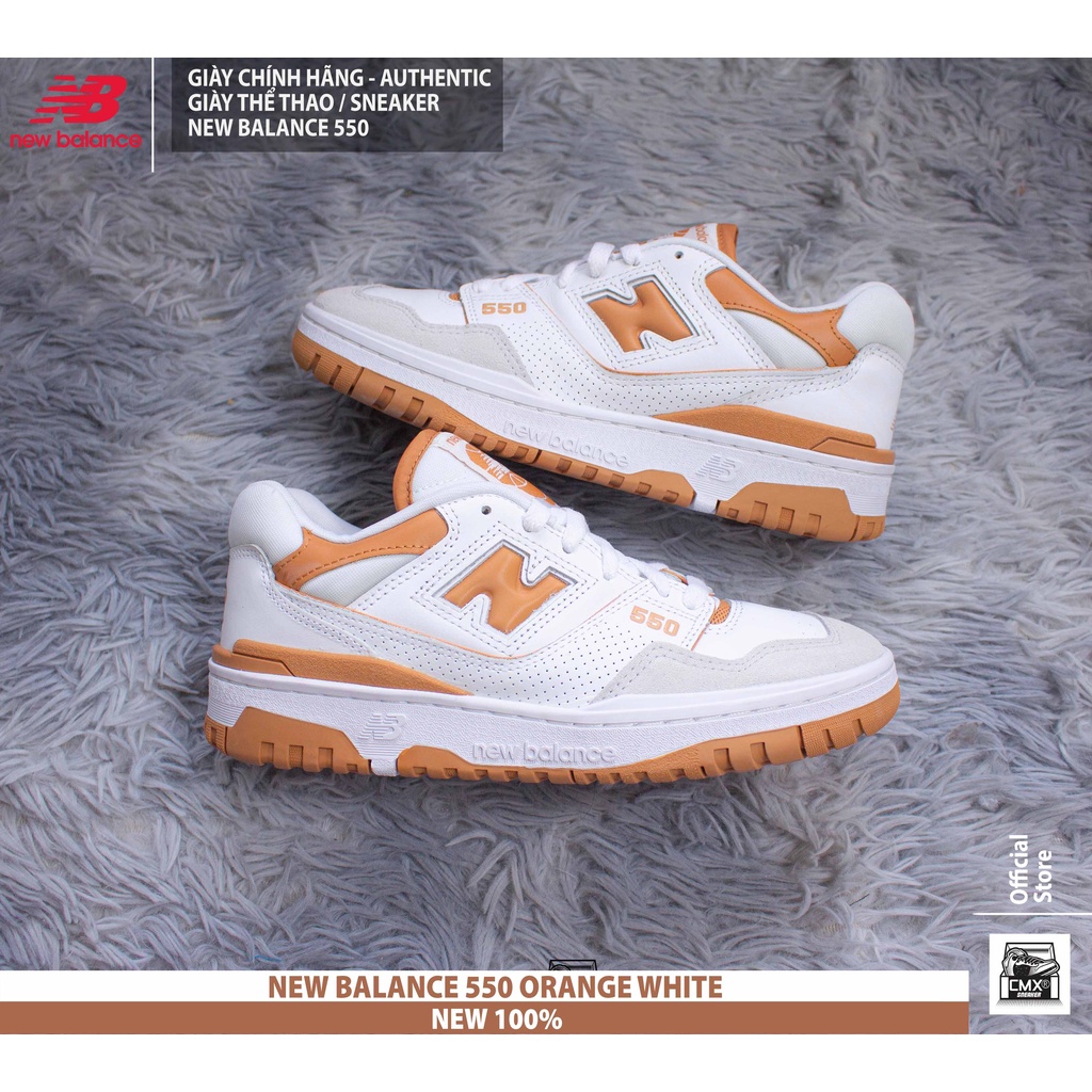 Giày New Balance 550 ORANGE WHITE - AUTHENTIC 100%