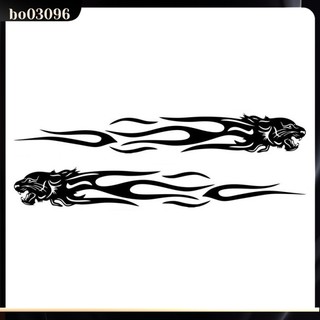 Decal hình ngọn lửa hổ dán xe hơi