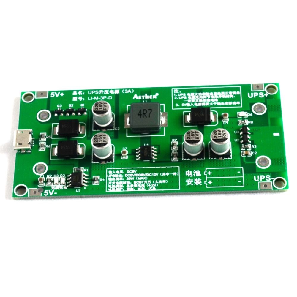 Mô Đun Tăng Áp Pin Lithium 15W 3A Type-C 18650