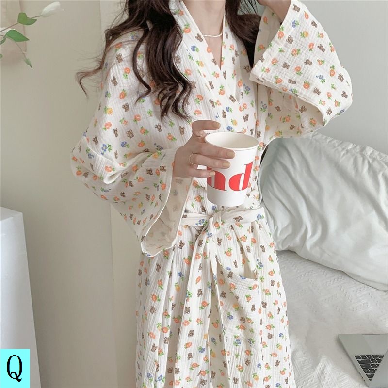 Đầm Ngủ Kimono Nhật Bản Dễ Thương Cho Nữ