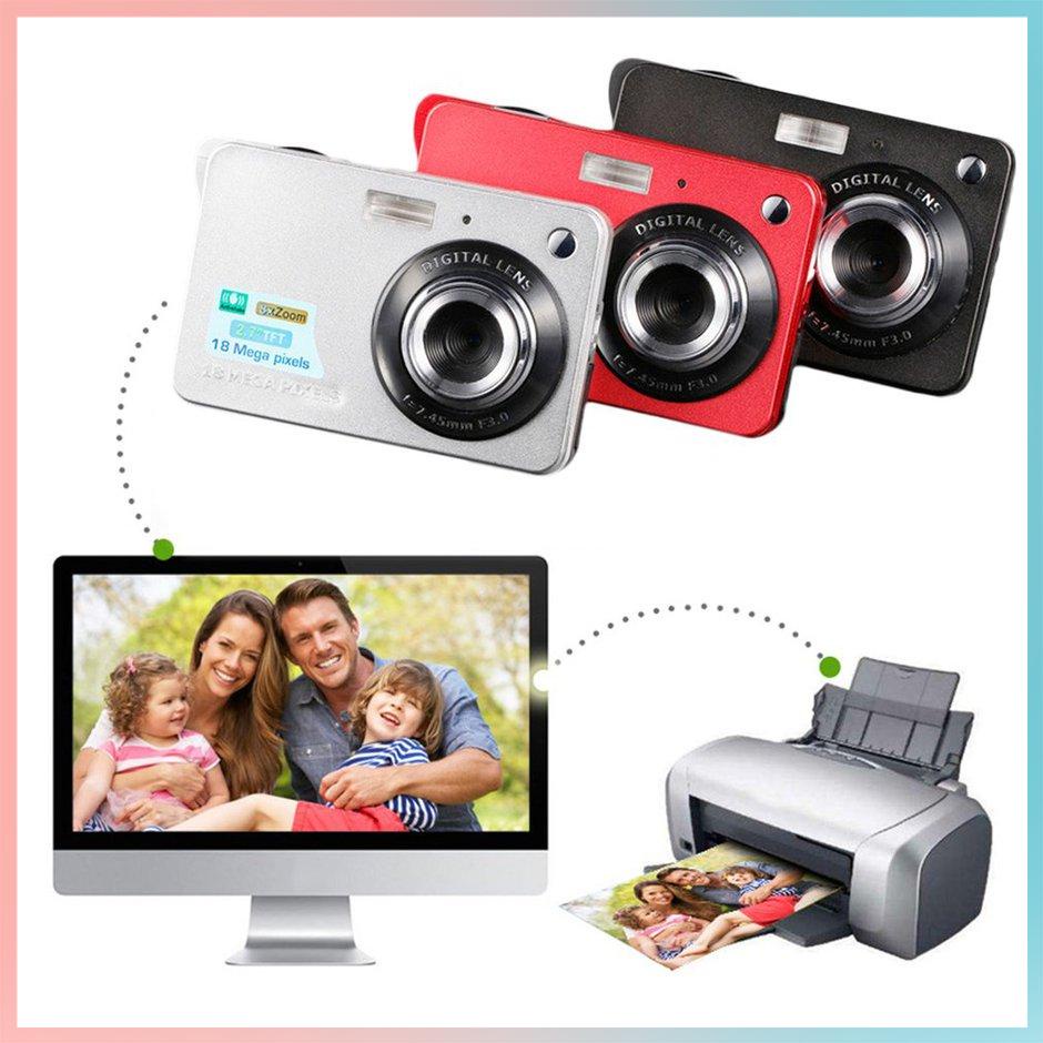【giao hàng hôm nay>>>Màn Hình LCD TFT 2.7 Inch 18MP 720P 8x Zoom HD Máy Ảnh Kỹ Thuật Số Chống Rung Máy Quay Video CMOS Micro Camera trẻ Em Quà Tặng