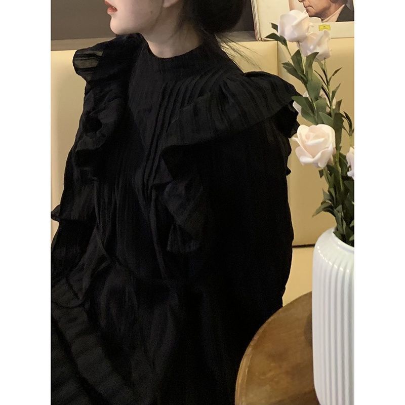 Đầm COZOKC dài tay phong cách cổ điển thời trang dành cho nữ