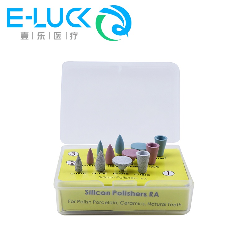 Bộ 12 Đầu Mài Đánh Bóng Nha Khoa Tốc Độ Thấp Bằng Cao Su Silicone RA4112