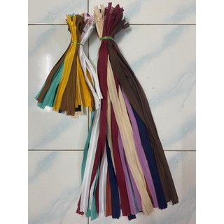 Dây khóa giọt lệ 25cm đủ màu (khóa giọt nước)