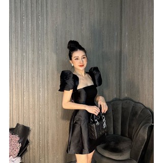 Đầm tay phồng cổ vuông bigsize