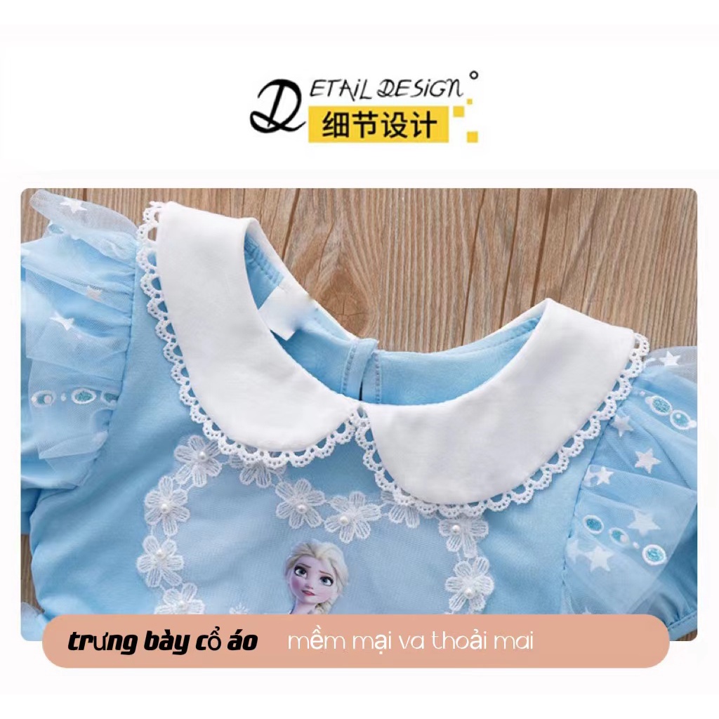 Đầm Hóa Trang Công Chúa Elsa Xinh Đẹp Cho Bé Gái Từ 2-9 Tuổi