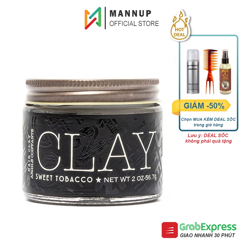Sáp Vuốt Tóc 18.21 Man Made Sweet Tobacco Clay 56.7g