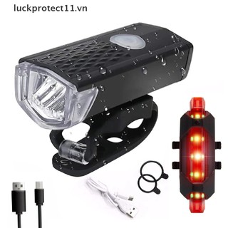 * 3c & Mới * Bộ Đèn Pha Trước Sau USB Cho Xe Đạp MTB