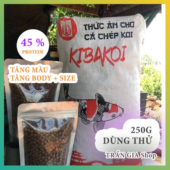 Cám tăng màu - tăng size cho cá Koi - 45% đạm. Cám kibakoi