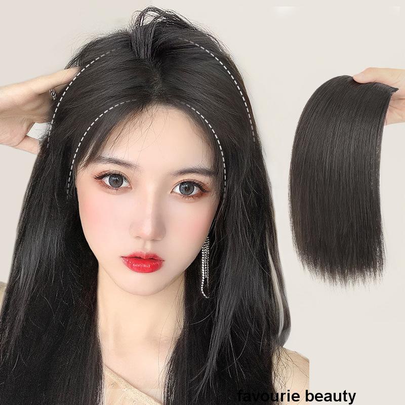 🌺 🌺Bộ tóc giả nối thẳng dài Wigsin vô hình có kẹp bằng sợi tổng hợp cho nữ