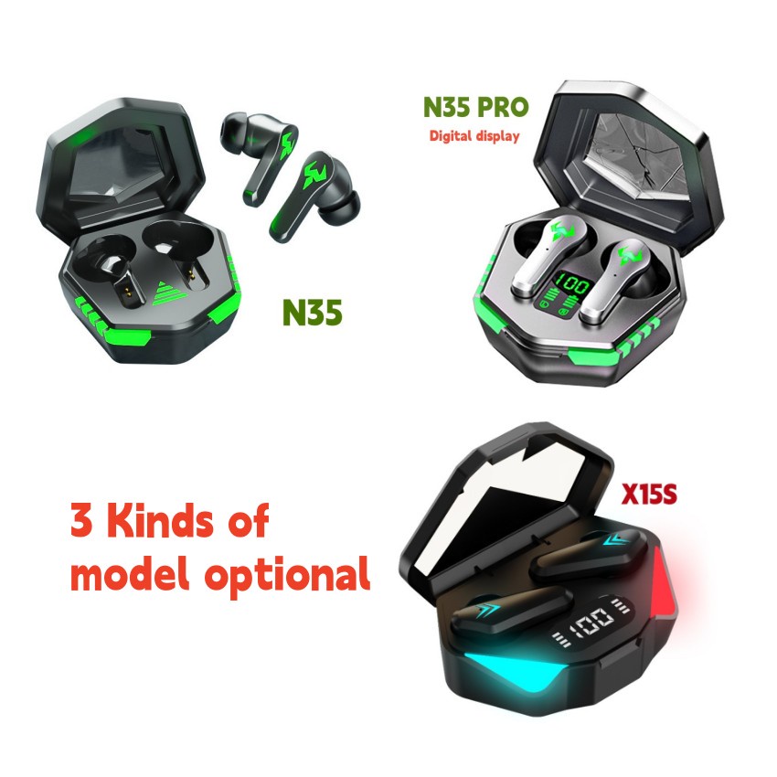 Tai Nghe Nhét Tai N35 X15S TWS Bluetooth 5.2 Không Dây Âm Thanh Stereo Có Micro Cho Điện Thoại