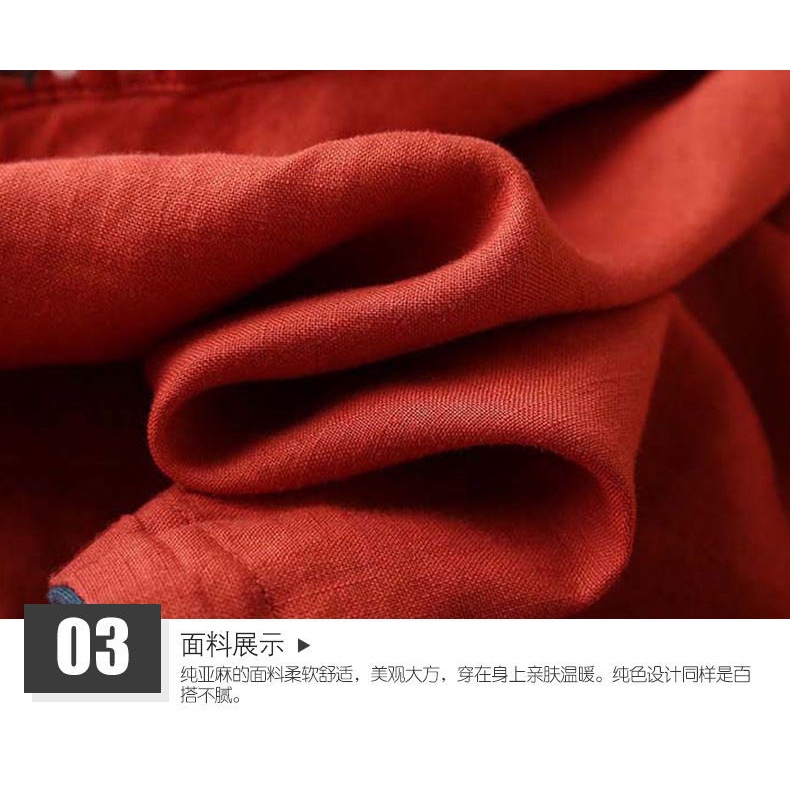 Áo Kiểu Vải Lanh Dáng Rộng Thêu Họa Tiết Kiểu Retro Thời Trang Mùa Hè 2023 Cho Nữ