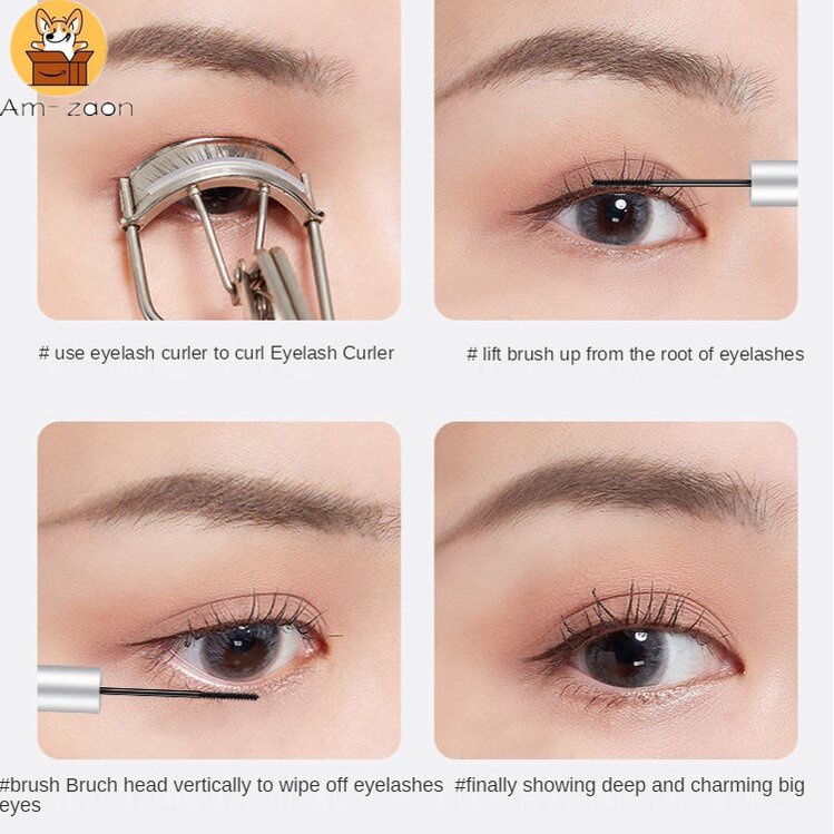 Mascara Đầu Cọ Nhỏ Màu Đen Tự Nhiên Lâu Trôi Chống Thấm Nước Và Mồ Hôi