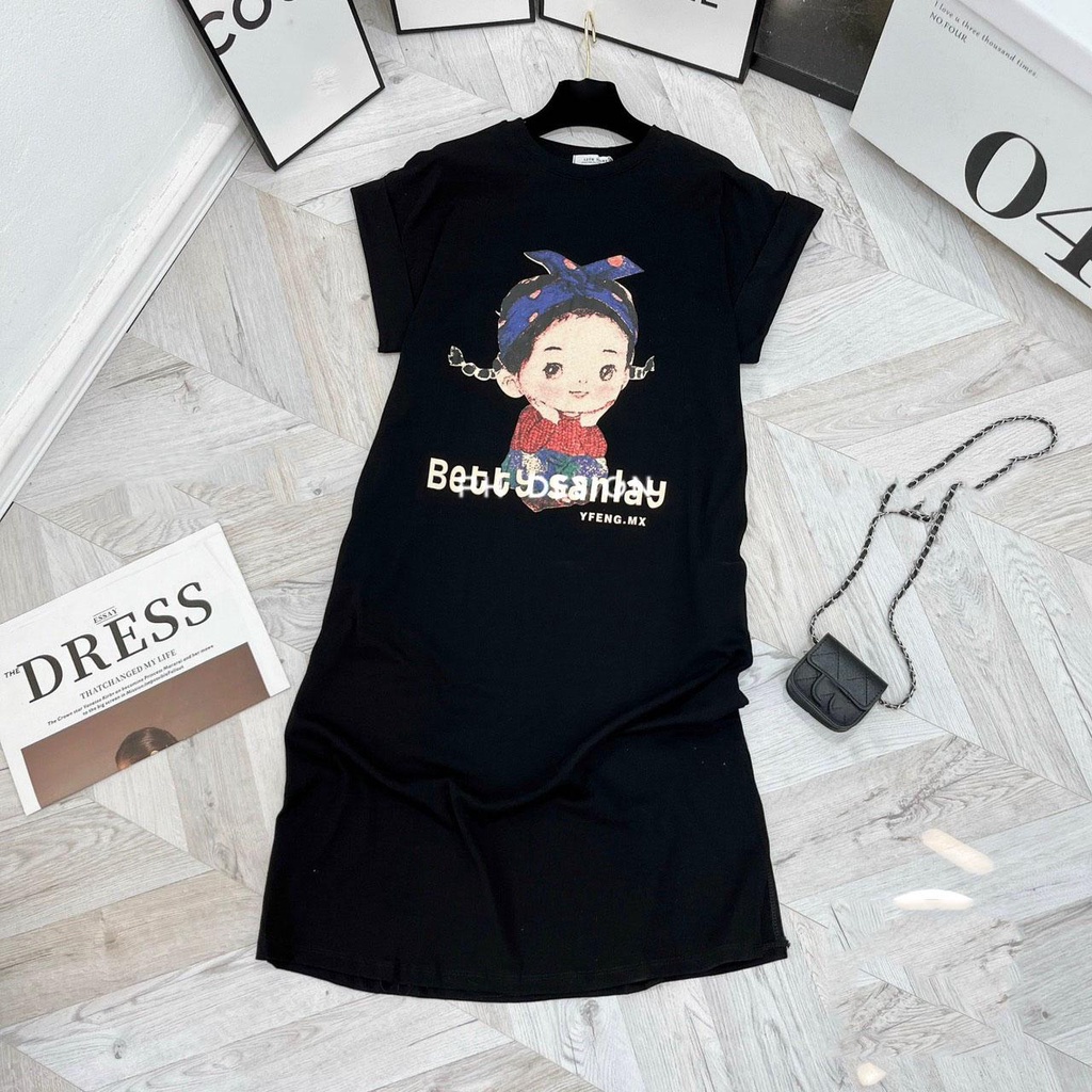 [ VCT134 ] Váy cotton dáng suông bé gái dễ thương | BigBuy360 - bigbuy360.vn