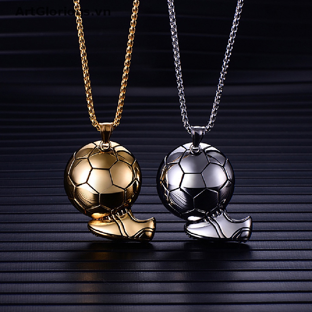 Vòng cổ Mặt Hình Đôi Giày Bóng Đá Phong Cách Hip hop Thời Trang