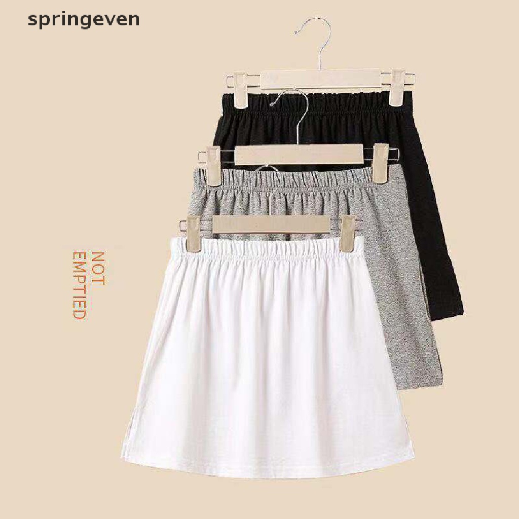 Chân Váy Mini Lưng Cao Co Giãn Màu Trơn Phong Cách Mới Cho Nữ