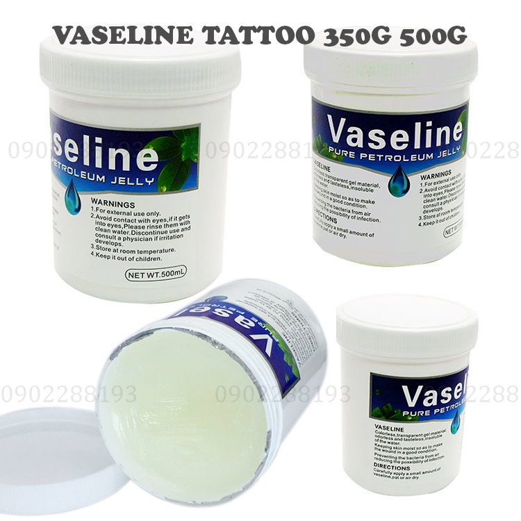 Dưỡng Vaseline Tattooo  💝 Kem Vaseline 500g - Hỗ trợ xăm tattoo.
