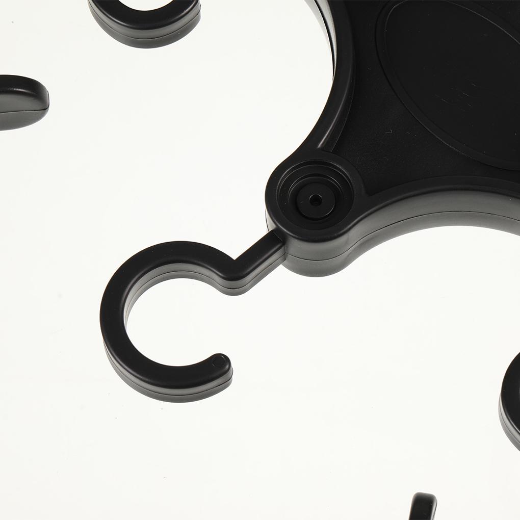 (runbu) Móc Treo Quần Áo Bằng Nhựa Màu Đen Thương Hiệu Mới Chịu Tải Nặng Dùng Ngoài Trời Không Cần Khoan Lỗ Thông Dụng