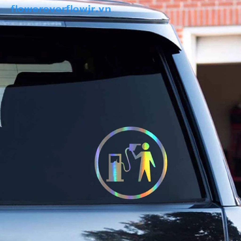 Sticker Vinyl Dán Trang Trí Xe Hơi Họa Tiết 3D Vui Nhộn Sáng Tạo