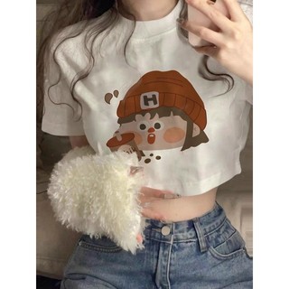 ÁO CROPTOP XINH IN HOẠ HOẠT HÌNH CUCU1