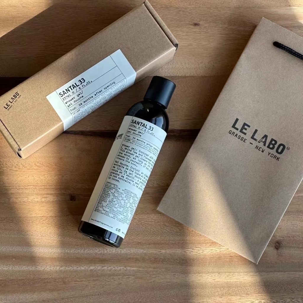 Gel Tắm Le labo 33 Chiết Xuất Gỗ Đàn Hương Dưỡng Ẩm Hiệu Quả          Le labo 33 sandalwood shower gel, wood fragrance, moisturizing