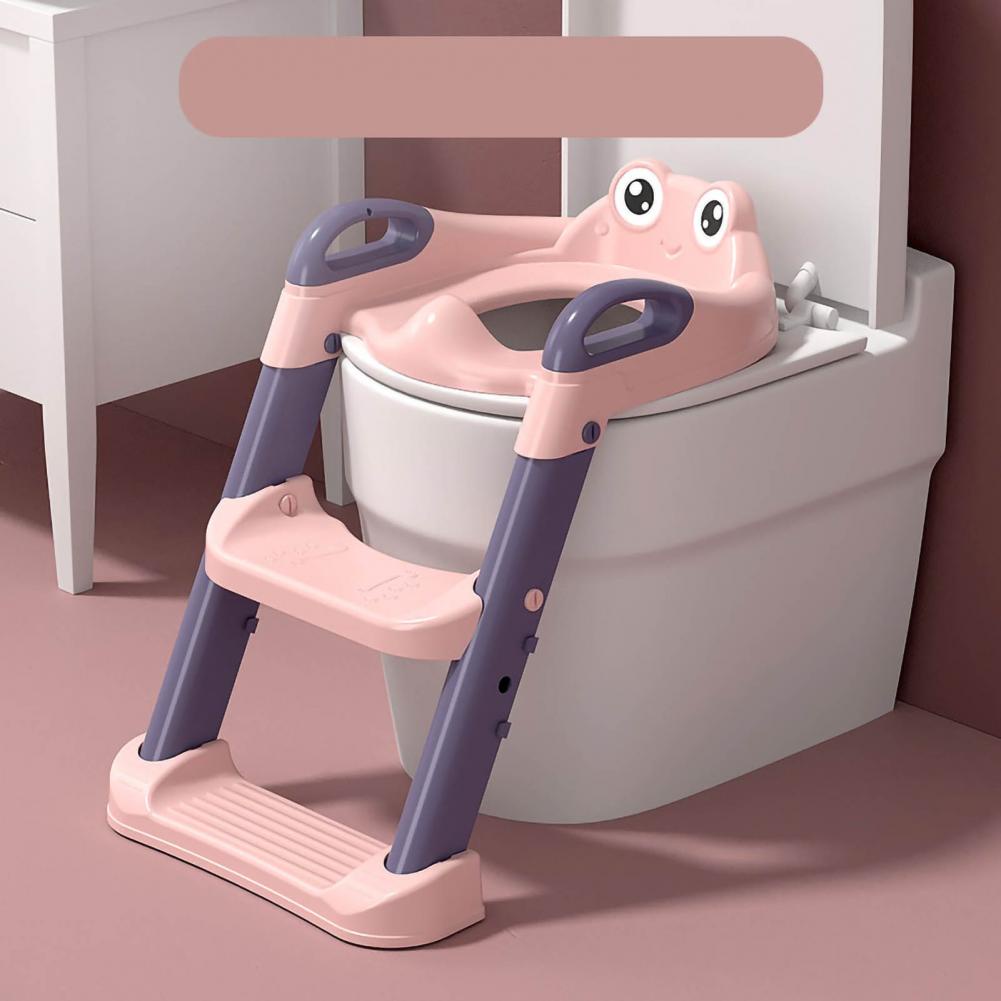 [Bán Nóng] thang bô vệ sinh cho bé có đệm，Thang ngồi bồn cầu / bệ thu nhỏ bồn cầu có thang đi vệ sinh cho bé An toàn và thoải mái HDbabies