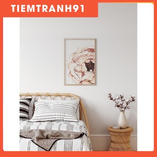 Tranh Canvas Cao Cấp | Tranh màu nước - Botanical Watercolor Print, Flower Wall Art