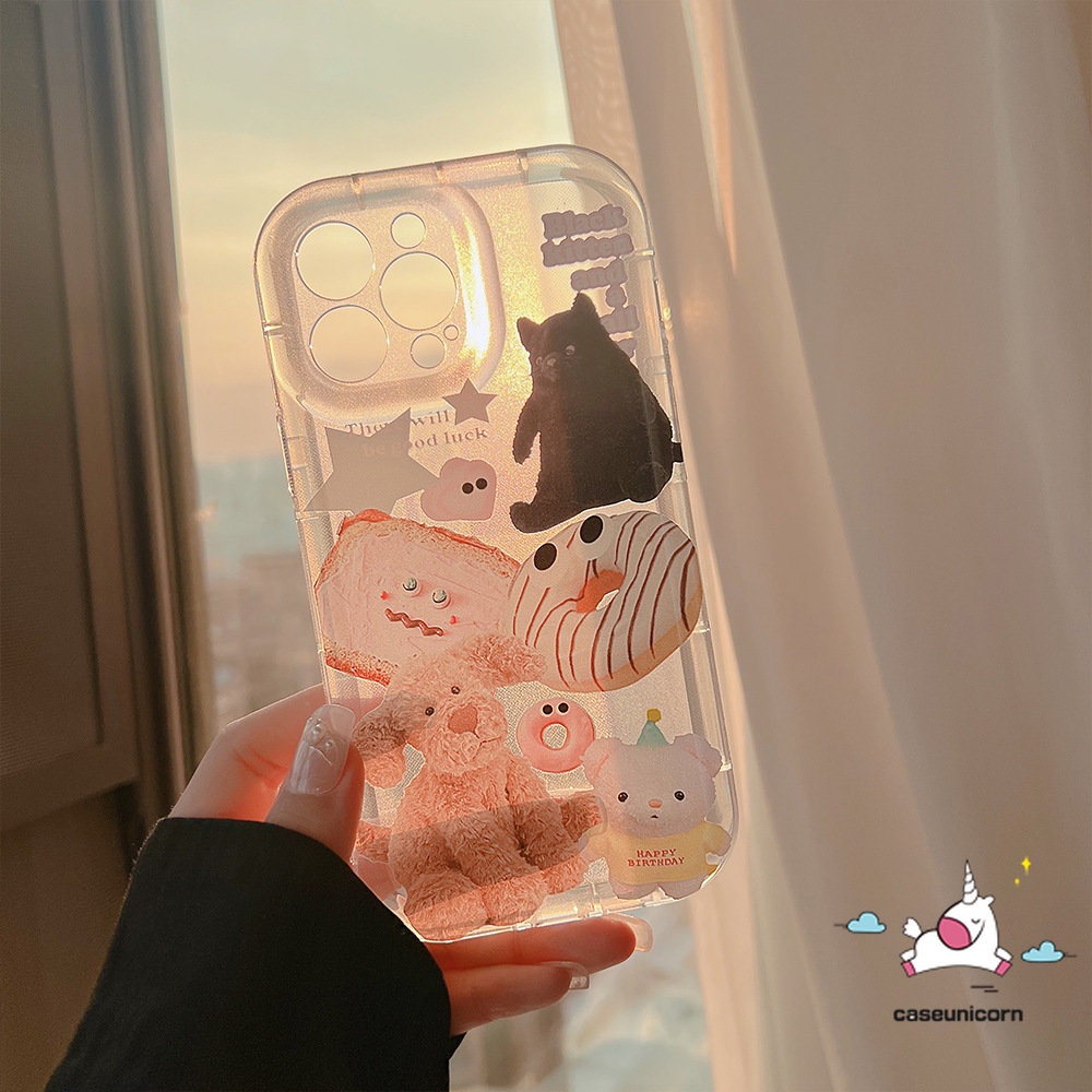 Ốp Điện Thoại TPU Mềm Trong Suốt In Hình Thú Hoạt Hình Cho iPhone 11 13 14 12 Pro MAX 6 6S 7 8 Plus XR X XS MAX