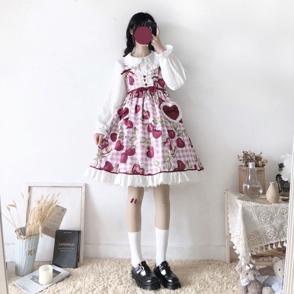 Áo Sơ Mi Trắng Tay Phồng Cổ Búp Bê Mềm Mại Phong Cách Lolita Nhật Bản Thời Trang 2023 Cho Nữ