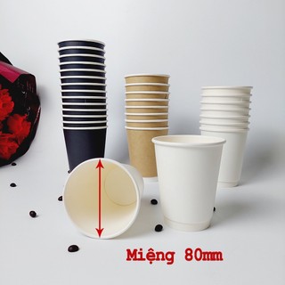 Set 50 Cốc giấy 2 lớp 240ml - 8oz