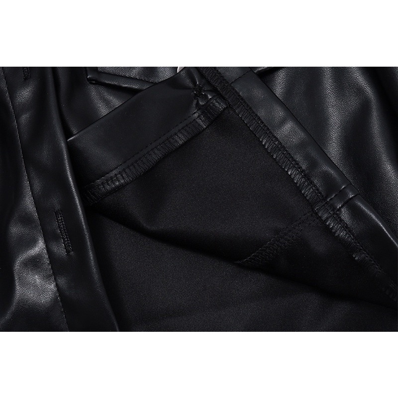 Áo Khoác Da Mù Croptop Siêu Cháy Phố