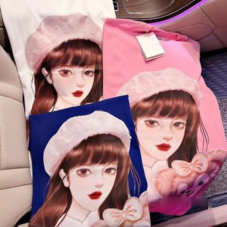 Áo Thun Nữ in hình tiểu thư Form Rộng Giấu Quần