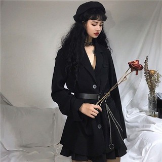 [ord] Áo Blazer Đen kèm đai (C72) – Hàng order