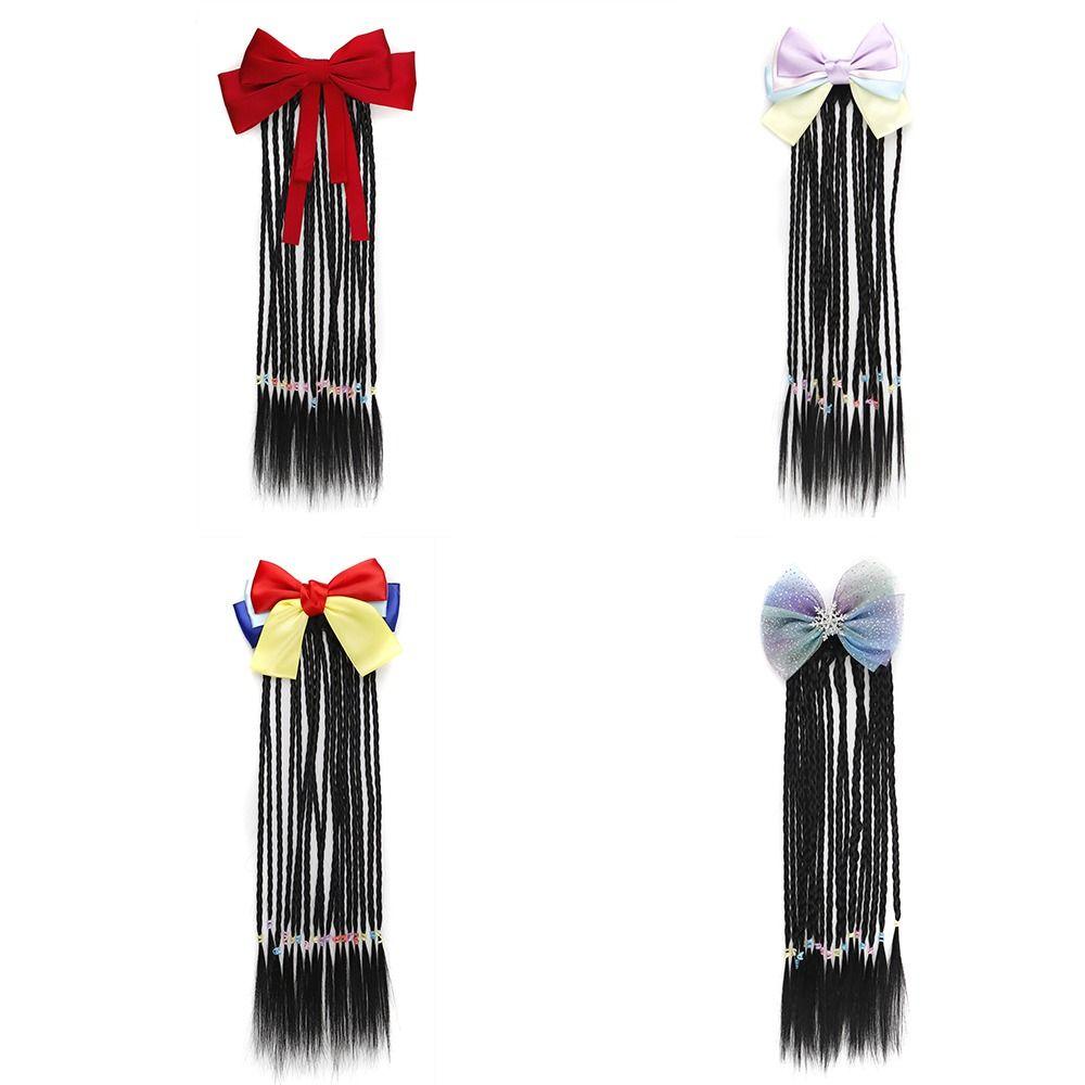 LOMBARD Bím Tóc Thắt Nơ Sợi Mềm Chịu Nhiệt Chất Lượng Cao Dễ Thương Dùng Làm Đạo Cụ Chụp Ảnh Cho Bé Gái