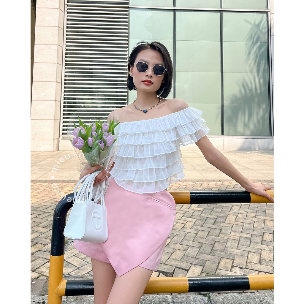 Quần short nữ thiết kế trái tim đặc biệt MIEU - JD05